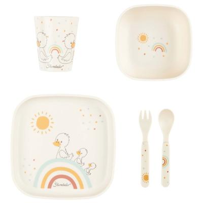 Sterntaler - Kid's Geschirrset Rechteckig - Geschirr-Set Gr One Size weiß