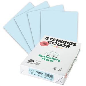 Steinbeis Kopierpapier Color, A4, Recycling, 80g/qm, hellblau, 500 Blatt