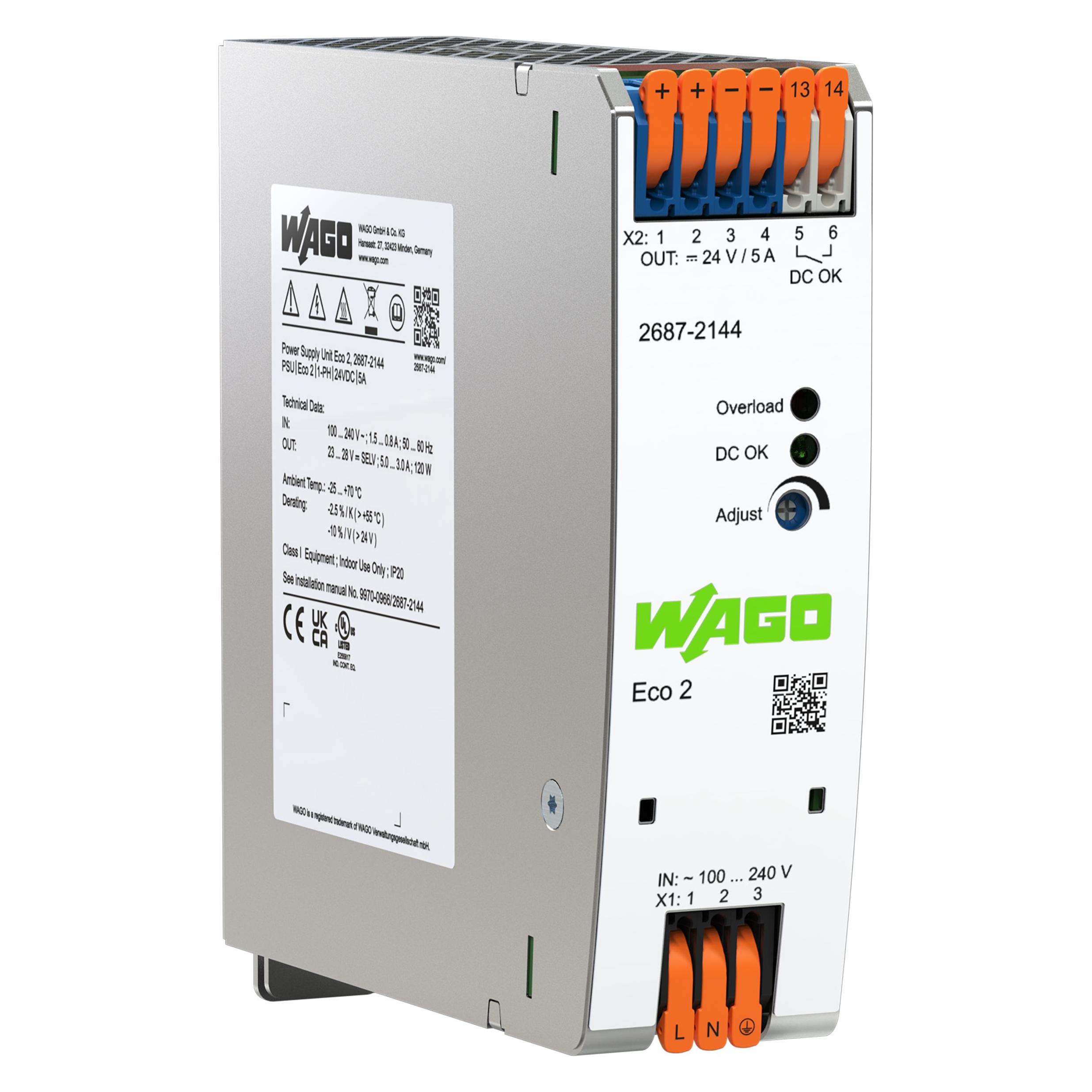 Wago Stromversorgung Eco 2687-21442.1-phasig (2687-2144)
