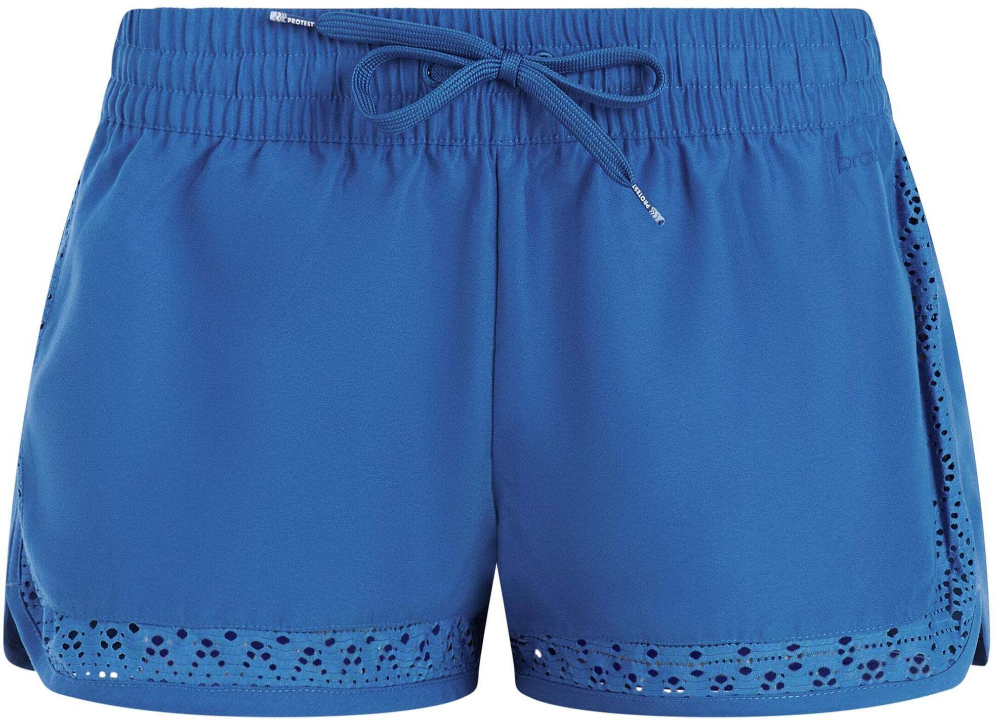 Badeshorts PROTEST "Bade Shorts PRTTENERIFE", Damen, Gr. XXL, EURO, blau (gladio blau), Obermaterial: 100% Polyester PES., Badehosen Badeshorts gladio blau XXL, EURO