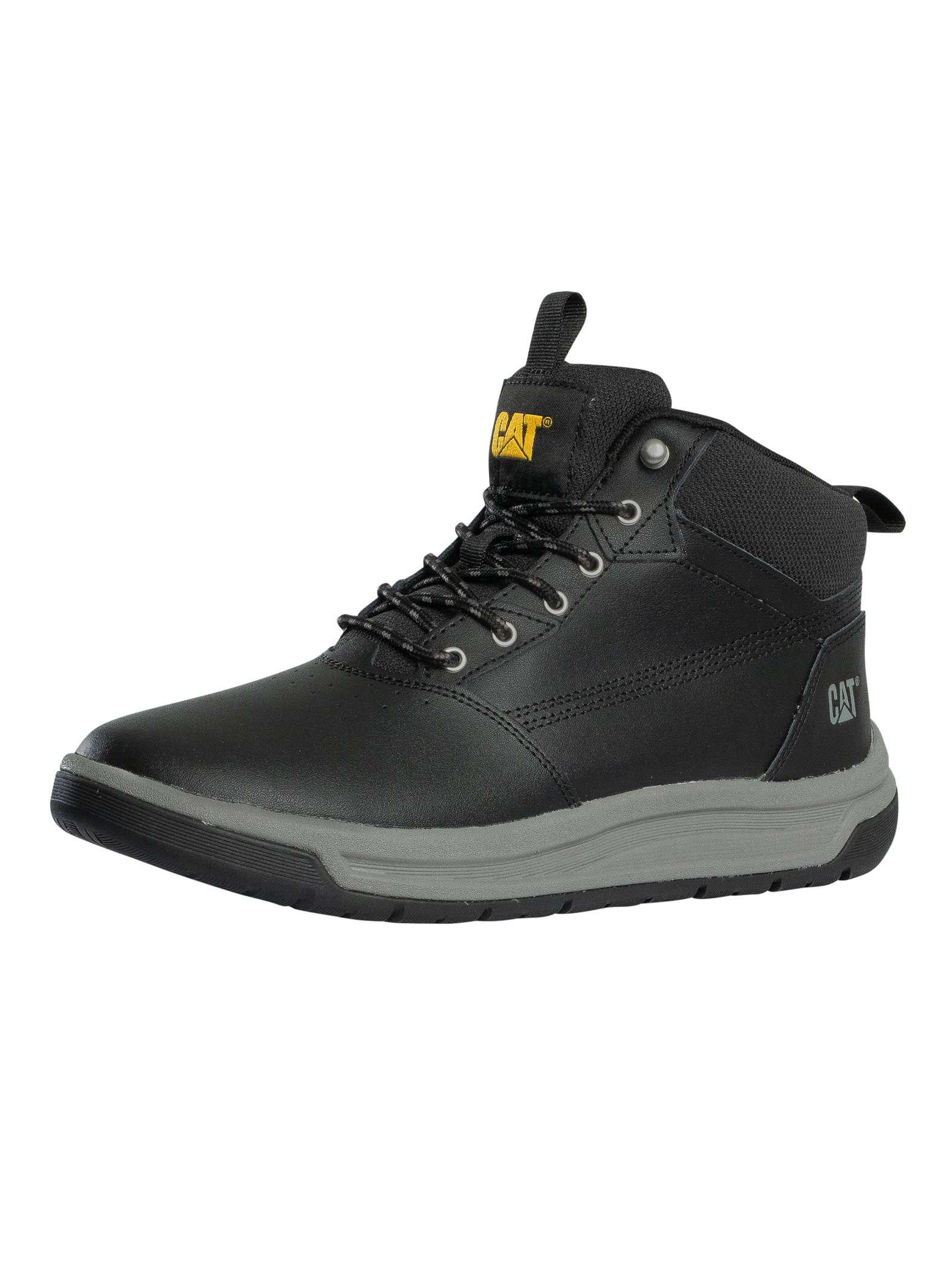 Caterpillar APA Cush Sport Lederstiefel, Schwarz