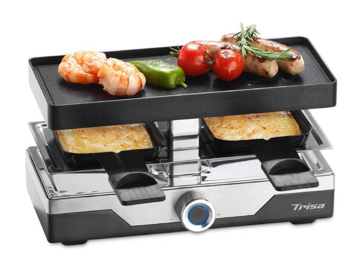 TRISA Raclette Premium 2 Personen , silber (silberfarben), Raclettes, Raclette