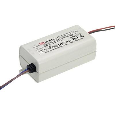 MEAN WELL APV-12-12 LED-Trafo Konstantspannung 12 W 0 - 1 A 12 V/DC nicht dimmbar, Überlastschutz 1 St.