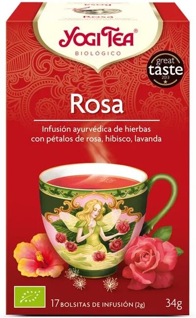 Yogi Tea Rosa Bio 17 Infusões