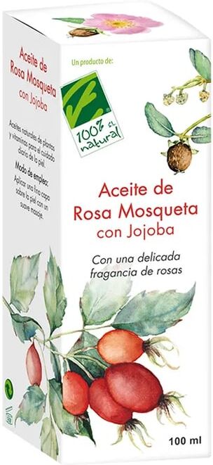 Cien Por Cien Natural ACEITE DE JOJOBA CON ROSA MOSQUETA 100ml