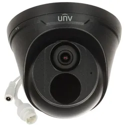 Uniview IPC3614LE-ADF28K-H-B, 4Mpx turret, 97°, Smart IR 30 m, analýza člověk/vozidlo (2688 x 1520 Pixel), Netzwerkkamera, Schwarz