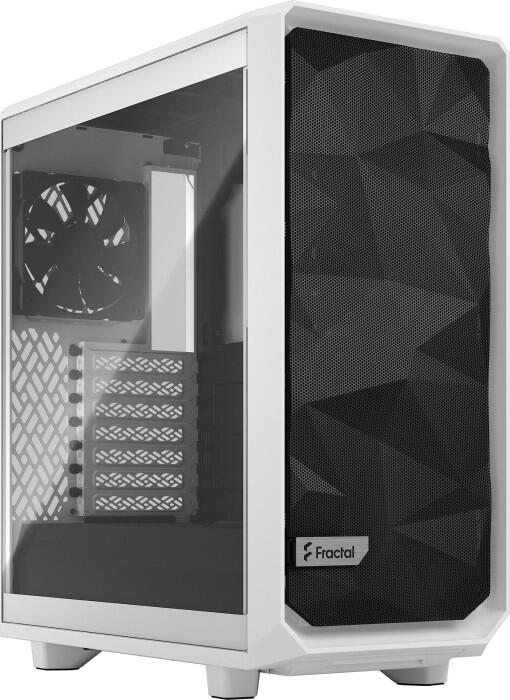 Fractal Design Meshify 2 Compact - schwarz/weiß - Clear Tempered Glass FD-C-MES2C-05