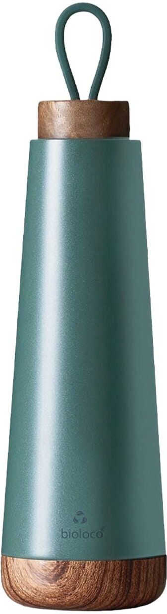 Thermoflasche "BioLoco loop 500 ml", grün, Trinkflaschen, 500ml, Edelstahl, Silikon, Thermoflasche grün 500ml