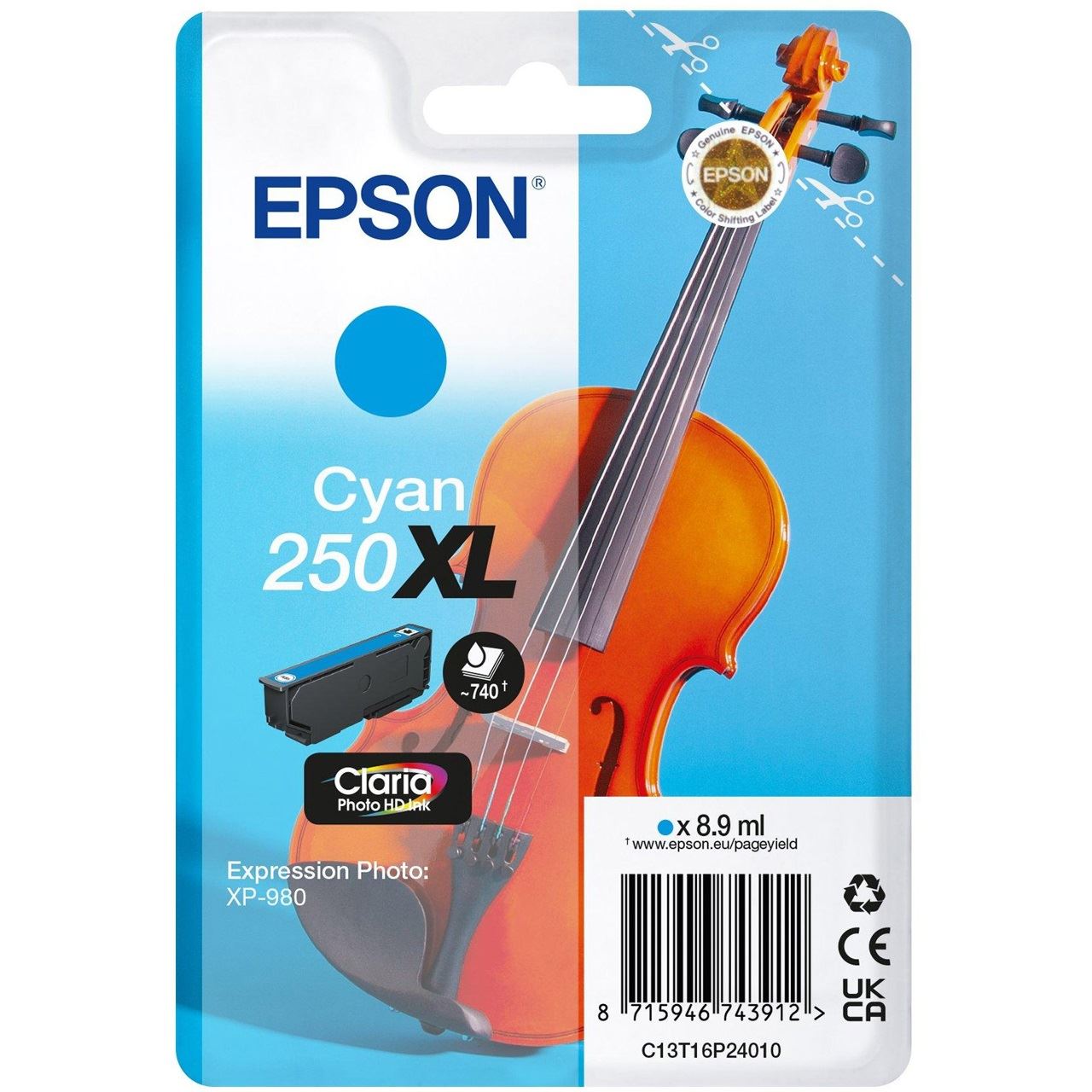 EPSON 250XL (Violine) cyan Druckerpatrone
