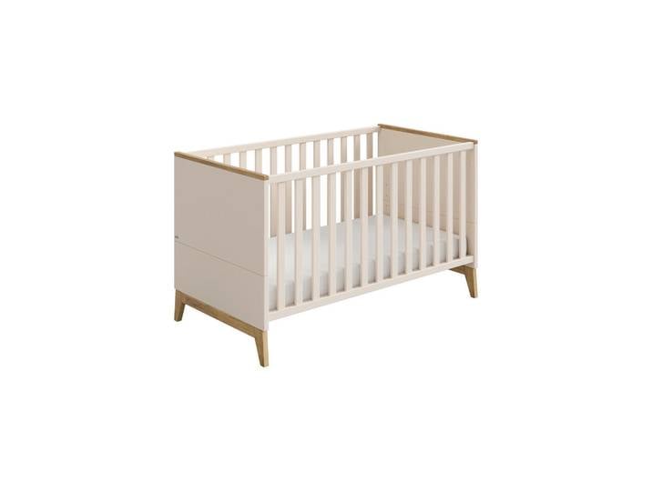 Paidi Gitterbett Stiene, Eiche, Beige, Holz, Eiche, massiv, 85.40x76.20x144.60 cm, Blauer Engel, Goldenes M, Babymöbel, Babybetten, Gitterbett
