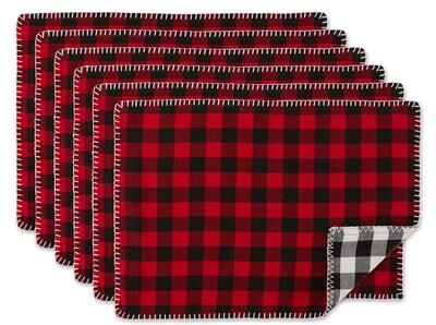 DII Honey Gold Check Placemat (Set of 6)
