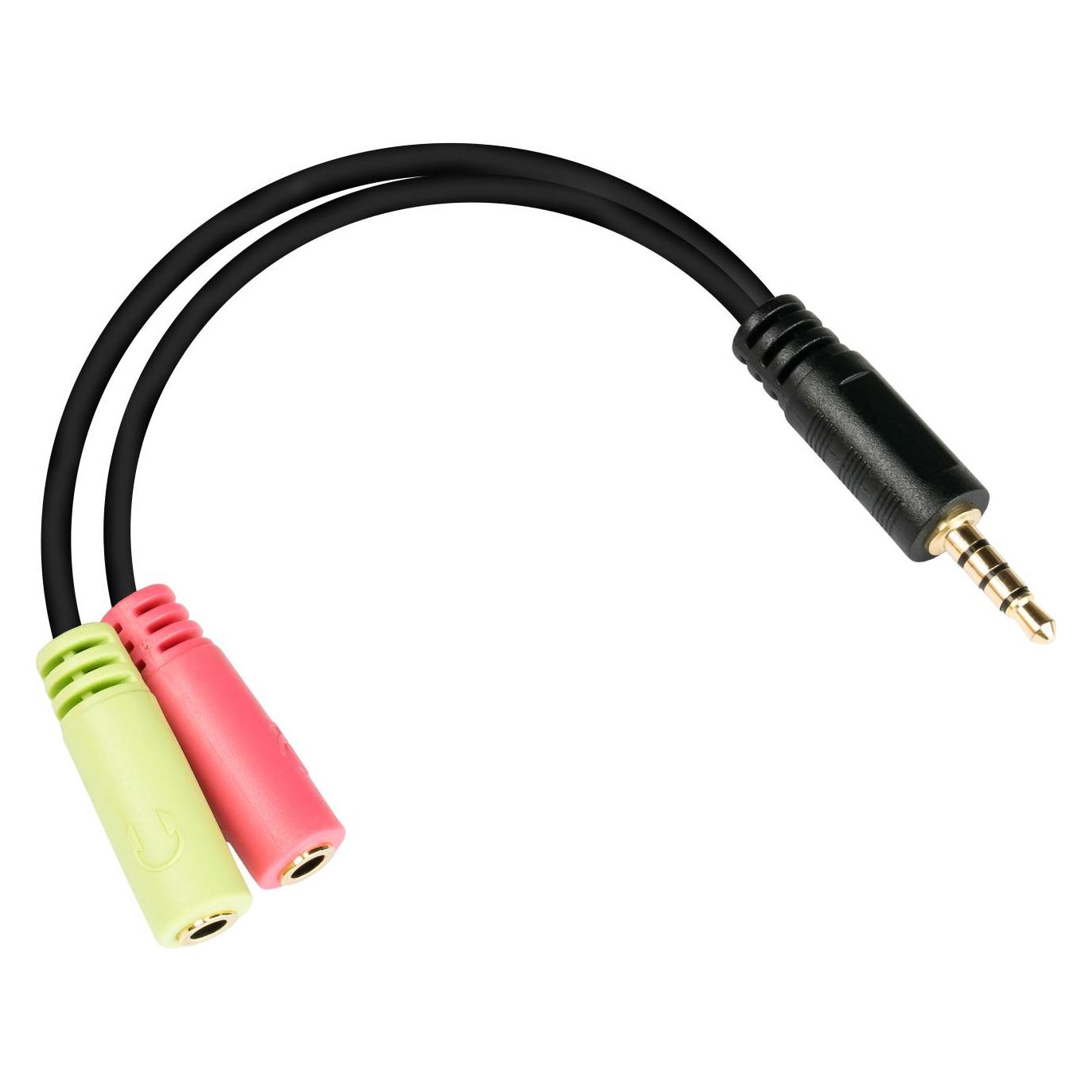 Good Connections AD-HS03 Audio-Kabel 0,2 m 3.5mm 2 x 3.5mm Schwarz (0.20 m, 2.5mm Klinkenkabel) (AD-HS03)