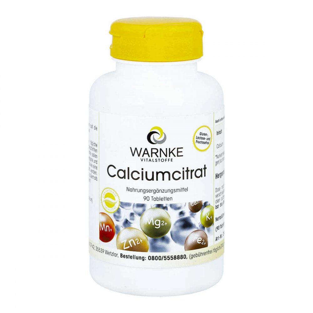 Warnke Vitalstoffe GmbH Calciumcitrat Tabletten 11879811