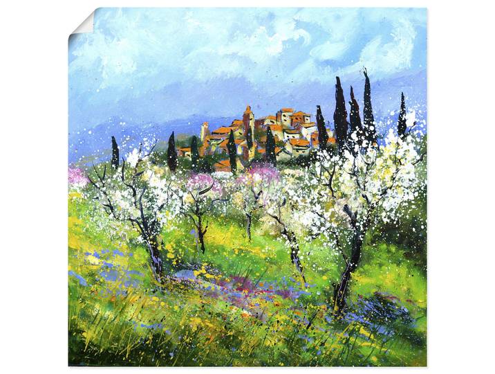 Wandbild ARTLAND Spring in Provence , farbe bild(er): grün, B:30cm H:30cm, Papier, Bilder, Wandbild, als Alubild, Leinwandbild, Poster, Wandaufkleber in verschied. Grössen