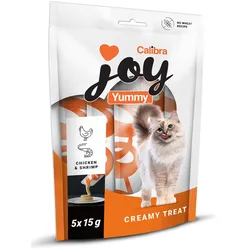 Calibra Joy Katzenleckerli mit Hühnchen und Garnelen, 5 x 15 g