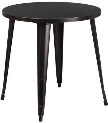 Flash Furniture "30'' Round Metal Indoor-Outdoor Table - 30""W x 30""D x 29.5""H - 30""W x 30""D x 29.5""H"