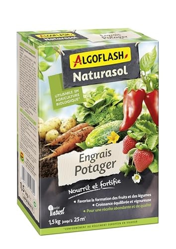 Algoflash Naturasol Apotbio15 Meststof voor Potplanten, Groen, 1,5 kg, B/D/H: 18,3 x 6,4 x 22 cm