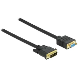 Delock Kabel DVI 12+5 Stecker zu VGA Buchse 5 m