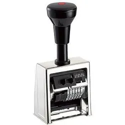 Reiner Paginierstempel B6 200300-011 6Räder verchromt/sw