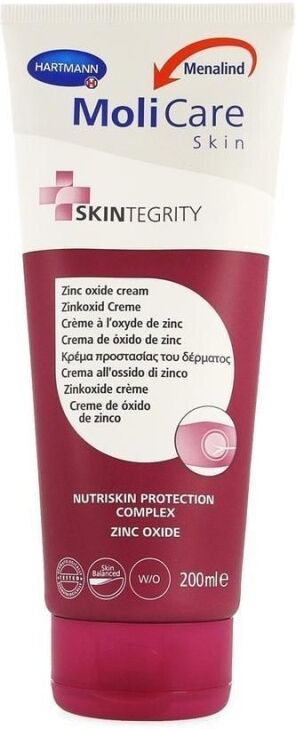 Hartmann Molicare Skin Crème à l'Oxyde de Zinc - 200 ml - 12 flacons de 200 ml