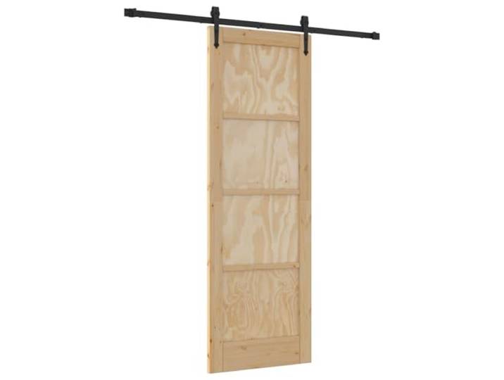 Innenschiebetür ORKDAL 73,5 x 211 cm Holzwerkstoff Stahl Rechteckiges Design,klare Linien,leises Gleiten,Metallschiene,verstellbare Komponenten,Raumteiler