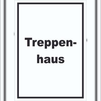HB-Druck Treppenhaus Schild mit Text Stufen steigen hochkant A0 (841x1189mm)