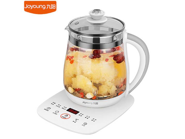 Bouilloire électrique Joyoung 1,5 L, multifonction, pour la maison, pot santé, puissance réglable, température réglable, thé, dessert, soupe, DGD1506BQ