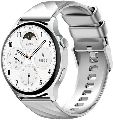 Ioplee IOPEXTWATCH671GR smartwatch e orologio sportivo 3,63 cm (1.43'') AMOLED Digitale 466 x 466 Pixel Touch screen Argento