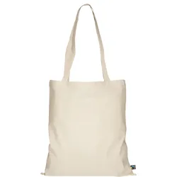 TEXXILLA Tasche aus Fairtrade-zertifizierter Baumwolle mit zwei langen Henkeln, natur