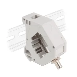 DELOCK 87196 - Keystone ST Simplex Buchse > Buchse, mit Hutschienenadapter