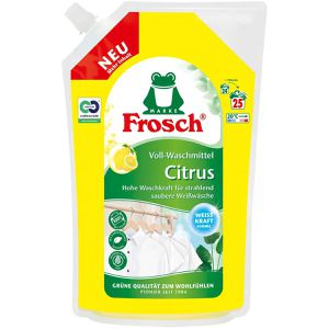 Frosch Waschmittel Citrus, Bio, Vollwaschmittel, flüssig, ökologisch, 1,5 Liter, Waschladungen 25