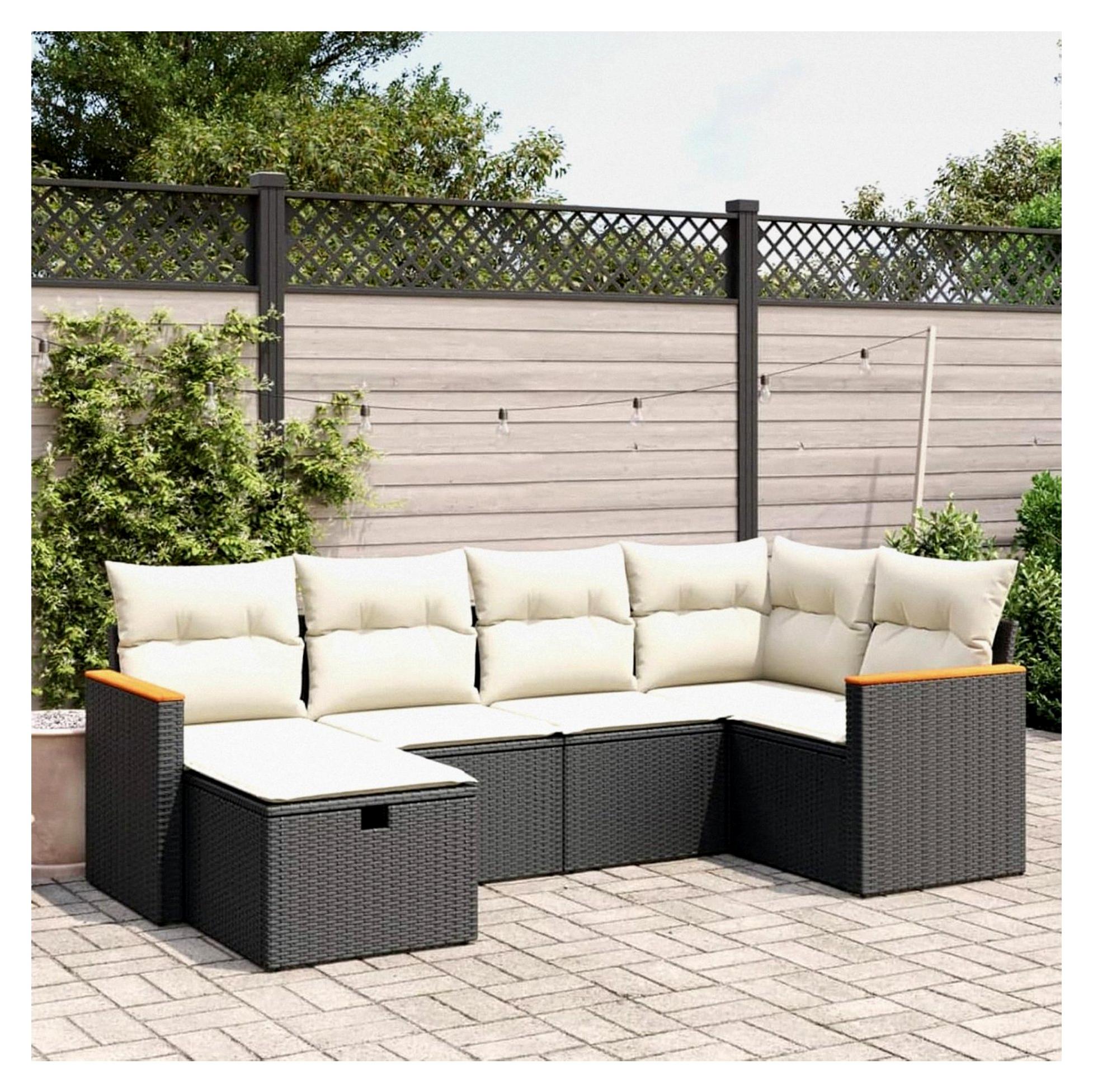 Kleine Gartenlounge mit Stauraum für Balkon und Outdoor