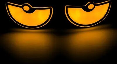 Modern Mode Marketplace Universal LED Devil Eyes Lights For Car And Motorcycle Headlights yellow