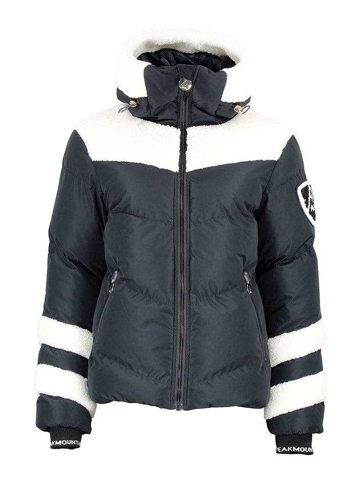Peak Mountain Ski-/ Snowboardjacke "Alibi" in Schwarz/ Weiß - L