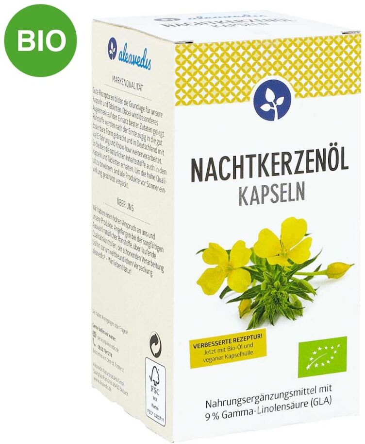 Nachtkerzenöl 500 Mg Kapseln Bio Vegan 120stk