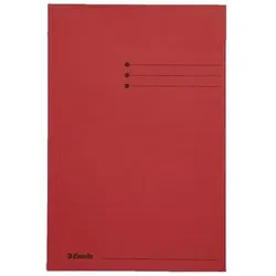 Leitz, Mappe, Aktenmappe 1032315 Folio Karton 235 mm x 350 mm Rot (Folio, 50x)