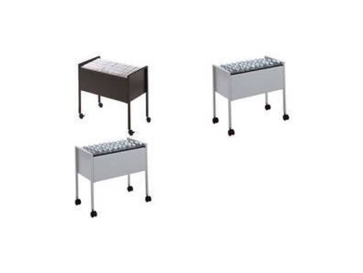 Chariot pour dossiers suspendus Economy 80 - DURABLE - Métal - Gris