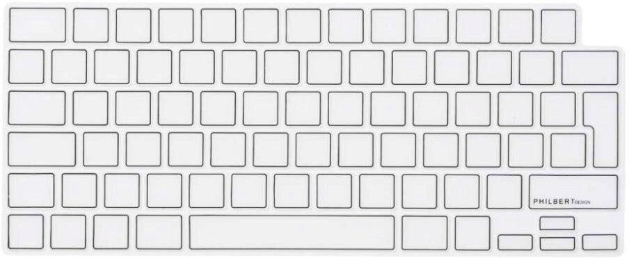 Philbert MacBook Pro 14" / 16" (2021) Keyboard Cover m. Dansk Tastatur - Transparent / Black