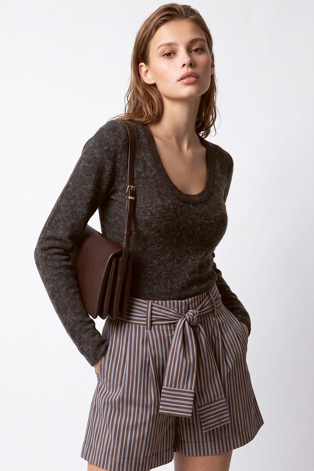 Damen Viskose-Mischung Kaschmirpullover