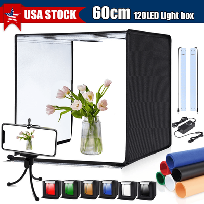 Portable LED Light Box Tent Kit With Foldable Photo Studio, 6 Color Backgrounds, HighBrightness, Ideal For Online Shop Portable LED Light Box Tent Kit With Foldable Photo Studio, 6 Color Backgrounds, HighBrightness, Ideal For Online Shop