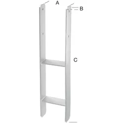 Magni, Holzverbinder, H-Pfostenträger tzn 111 Stärke 8,0mm CE