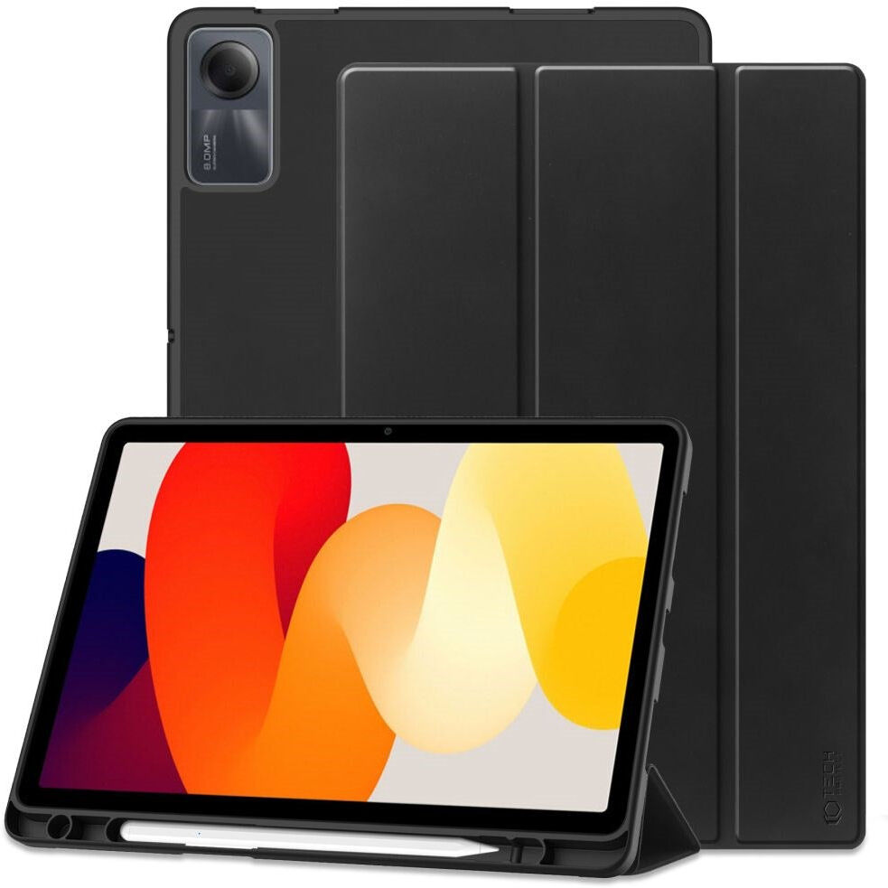 Xiaomi Redmi Pad SE Tech-Protect Smartcase Cover m. Stylus Pen Holder - Sort