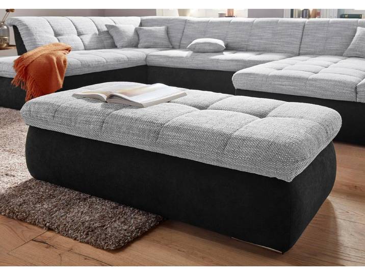 DOMO collection Polsterhocker MORIC 136x64 cm, praktisch und komfortabel, inklusive Stauraum