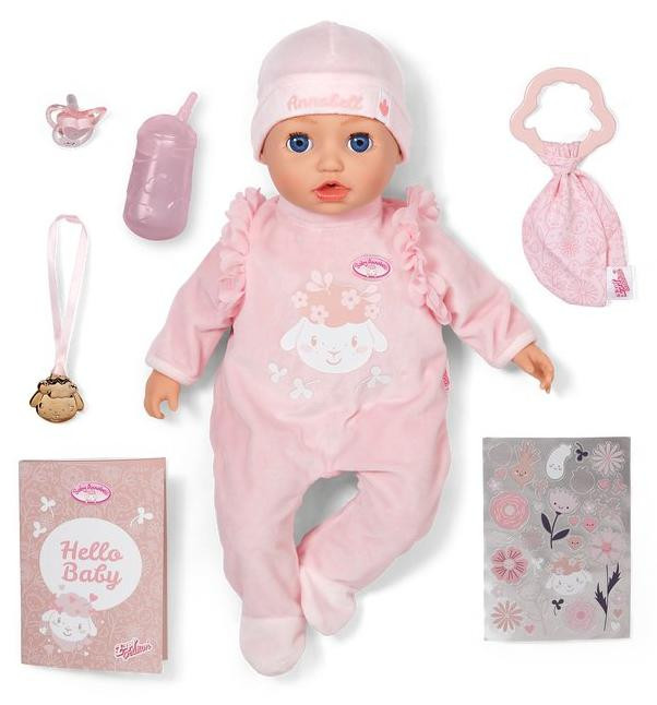 Baby Annabell Interactieve Pop met geluidseffecten, 43 cm