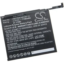 AccuCell Akku für Huawei MatePad Pro u.a. wie HB27D8C8ECW-12, 7150mAh (Akku), Mobilgerät Ersatzteile, Schwarz