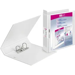 VELOFLEX Präsentationsordner 6.5 cm DIN A4 Kunststoff weiß