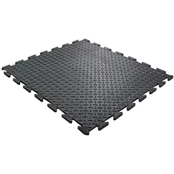 Proregal Anti-Ermüdungs-Gummifliese Zentralstück | BxL 80x70cm | Stärke 1,2cm | Schwarz