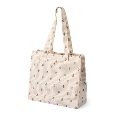Beuteltasche WHEAT "WHEAT Shopper Ville", Damen, Gr. onesize, rose shadow flowers, 100% Baumwolle (Bio), Taschen Beuteltasche