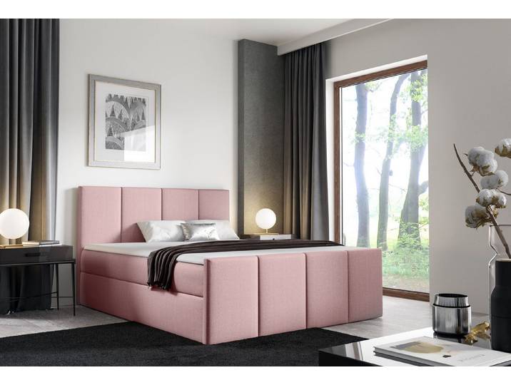 MF Design Boxspringbett Boxspringbett LARS mit Bettkasten und Federautomatik, Vorhanden