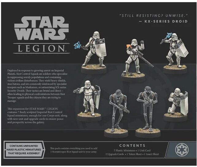 Atomic Star Wars Legion : Imperial Riot Control Squad